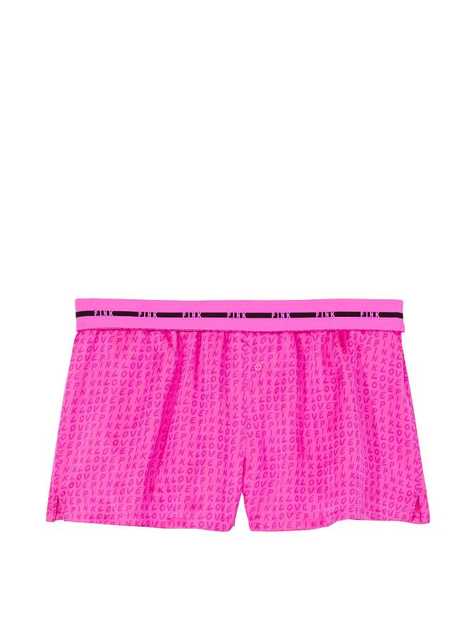 Satin Boxy Pajama Shorts image number 2