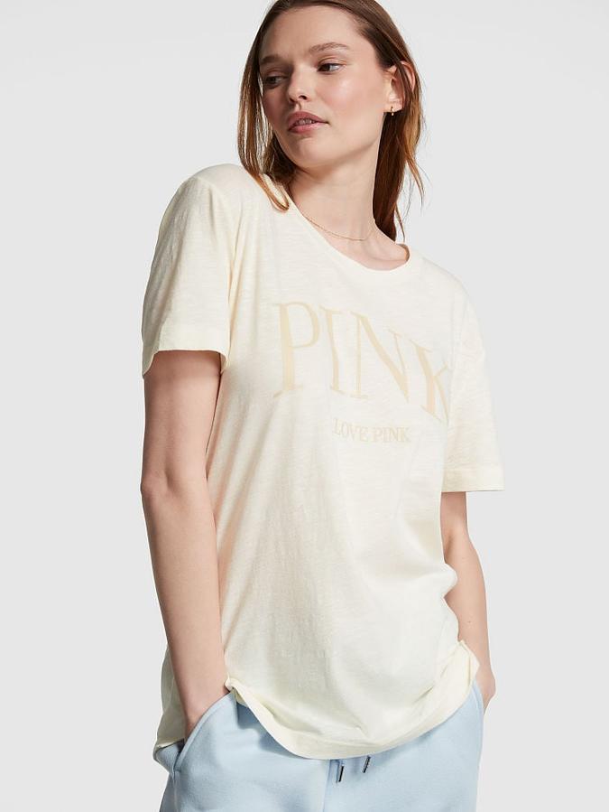 Cotton Slub Short-Sleeve Campus T-Shirt image number 0