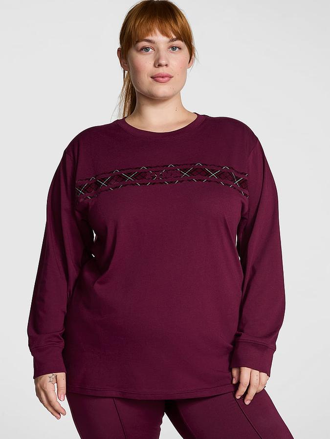 Campus Cotton Long-Sleeve Tee image number 0