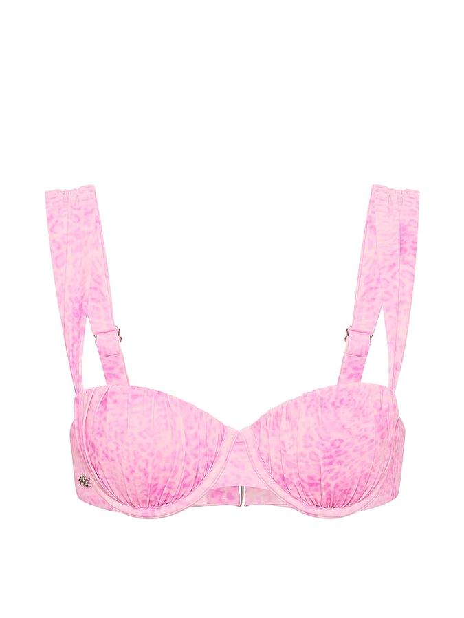 Ruched Push-Up Balconette Bikini Top image number 2