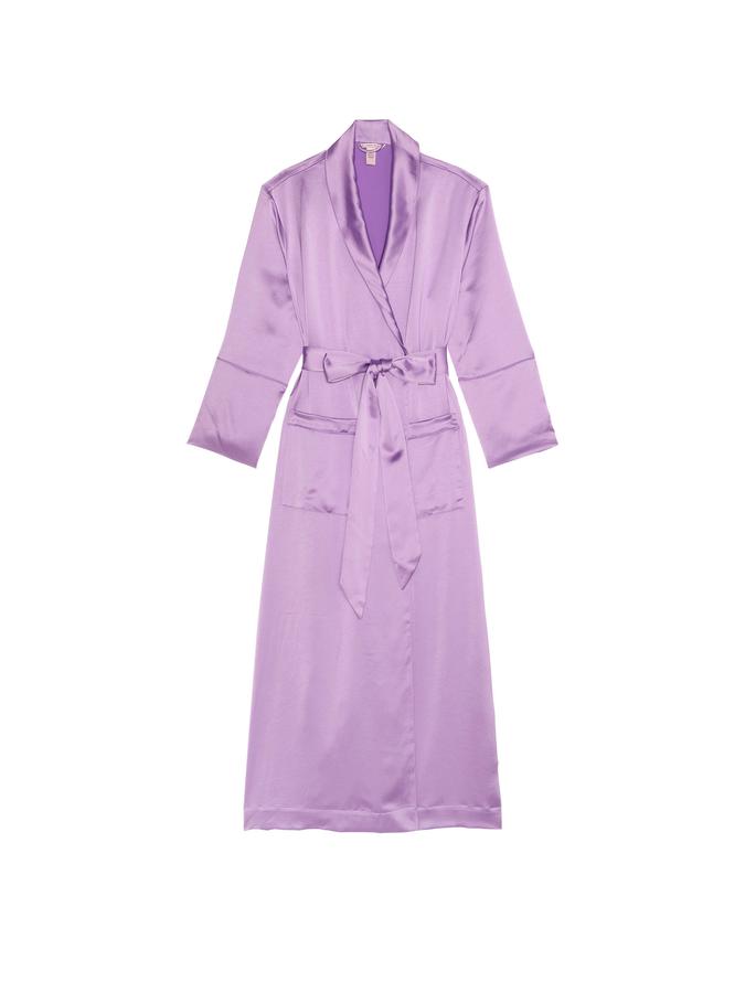 Luxe Satin Long Robe image number 2