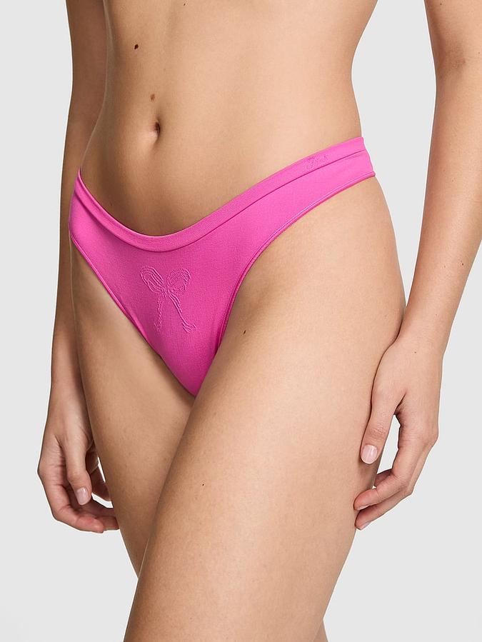 Seamless High-Leg Thong Panty