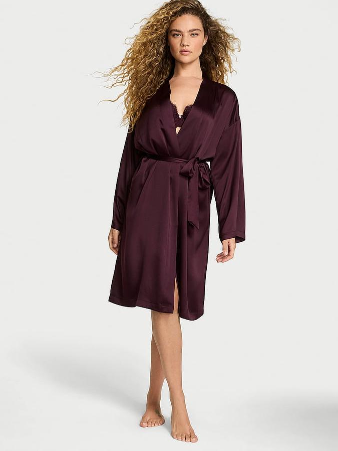 Satin Midi Robe