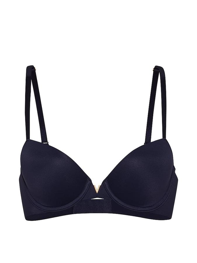 Smooth Lightly Lined Plunge Demi Bra image number 2