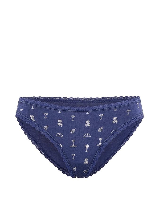 Cotton Lace-Waist Bikini Panty image number 2