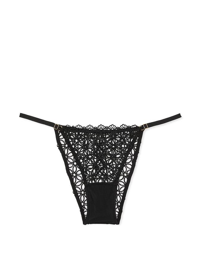 Geo Daisy Lace Adjustable Brazilian Panty image number 2