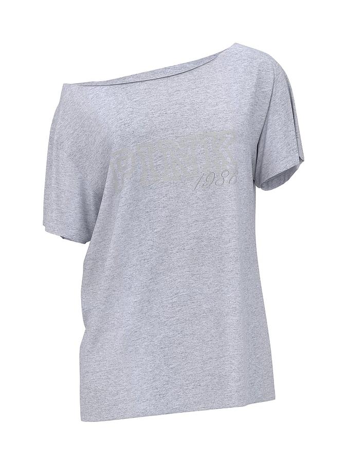 Campus Cotton Off-The-Shoulder Tee image number 2