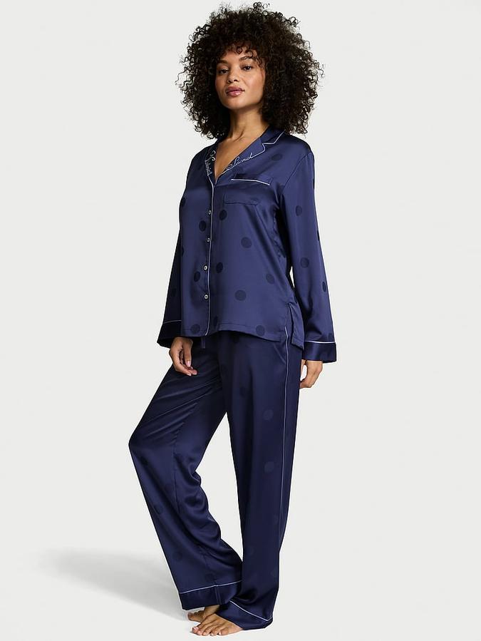 Signature Satin Long Pajama Set