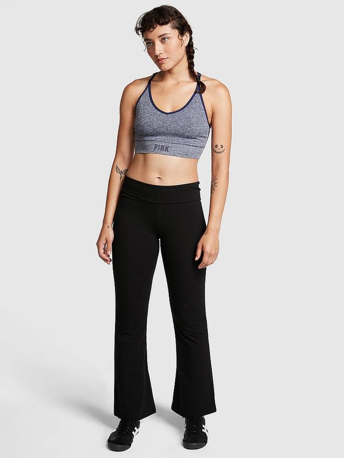 Cotton Foldover Flare Leggings image number 0