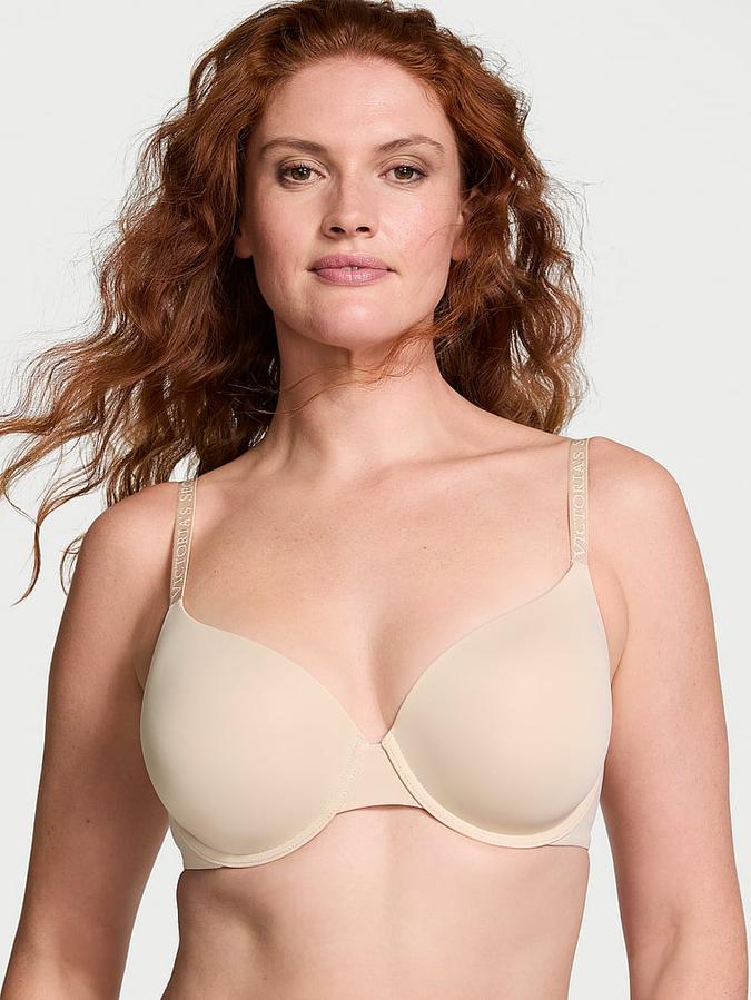 Beige Lightly Lined Smooth Demi Bra Lightly Lined Smooth Demi Bra