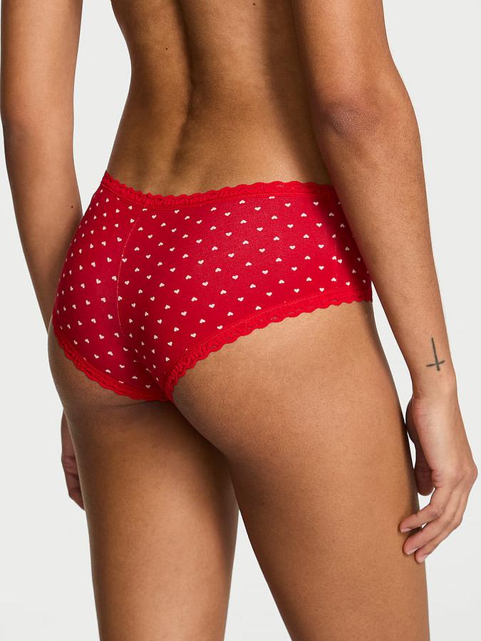 Cotton Lace-Waist Cheeky Panty
