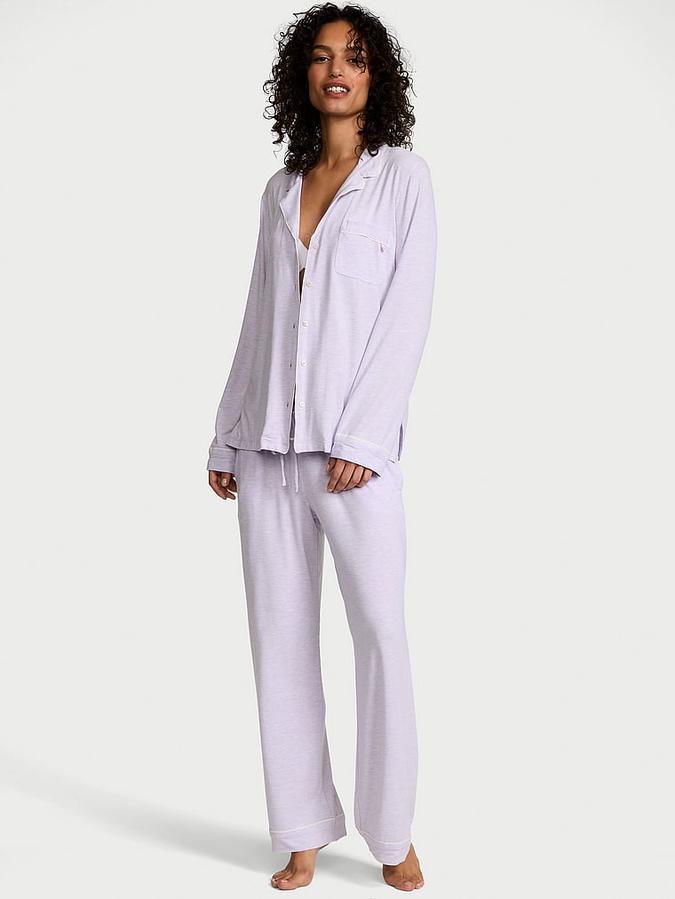 Modal Soft Long Pajama Set image number 0