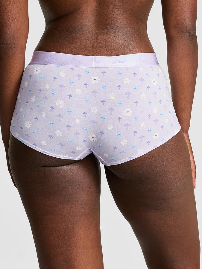 Logo Cotton Shine Boyshort Panty image number 1
