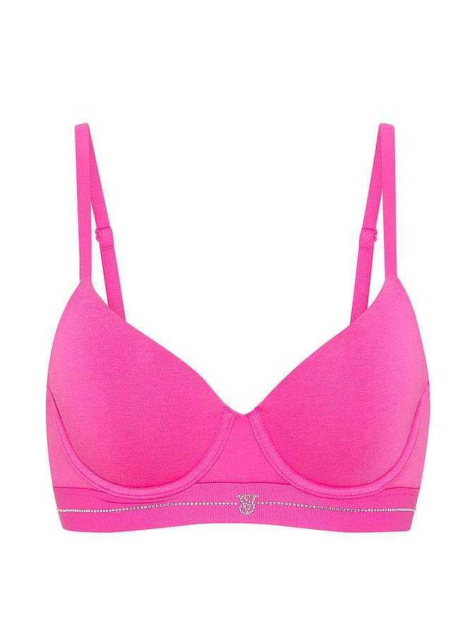 Signature Shine Cotton Lightly Lined Demi Bra image number 2