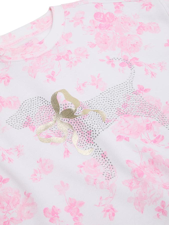 PINK x LoveShackFancy Oversized Crew Sweatshirt image number 3