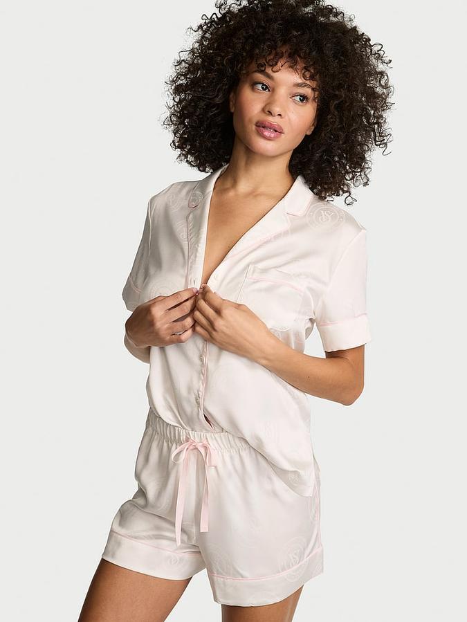 Signature Satin Short Pajama Set