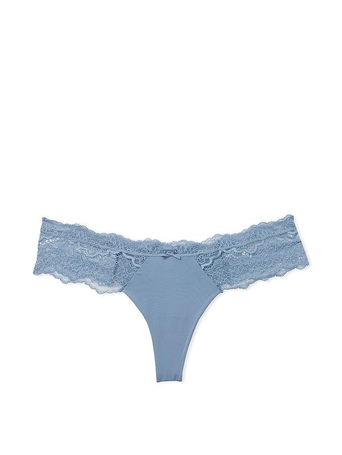 Lace-Trim Thong Panty image number 2