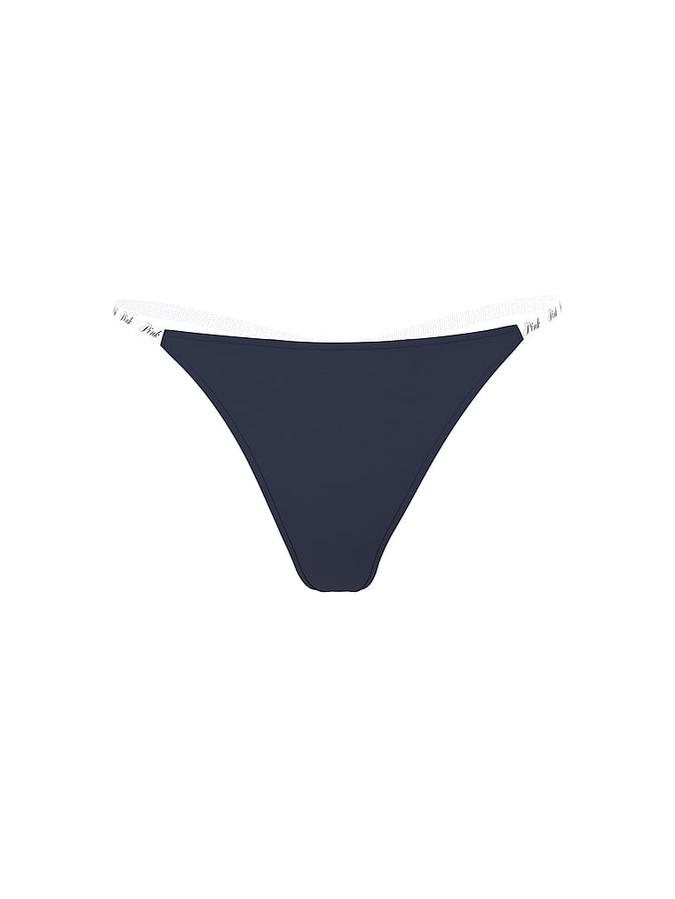 Logo Cotton Scoop Thong Panty image number 2
