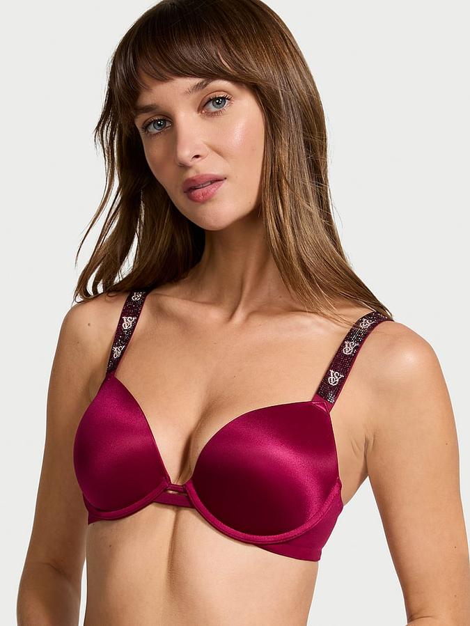 Shine Strap Push-Up Bra image number 0