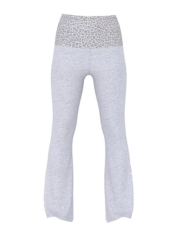 All-Day Cotton Foldover Flare Leggings image number 2