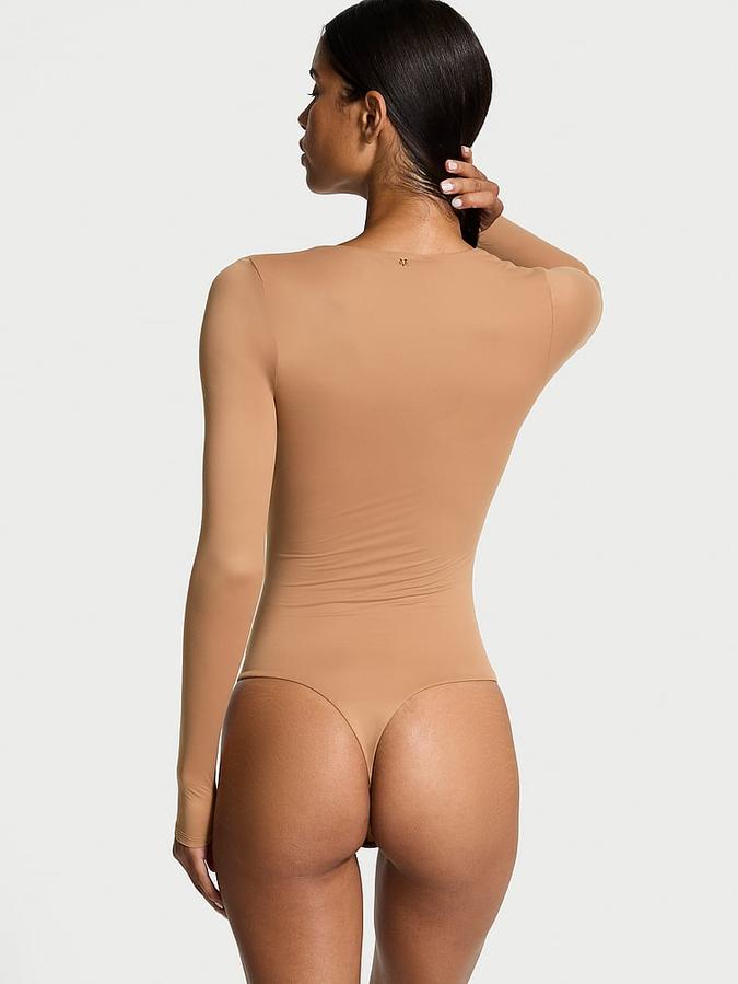 FeatherSoft™ BODYWEAR V-Neck Bodysuit image number 1