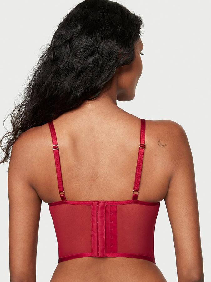 Midnight Affair Embroidery Push-Up Corset Top image number 1