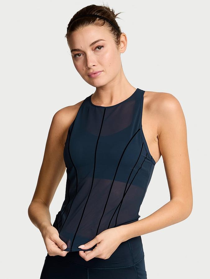 VSX Flocked Mesh Tank Top