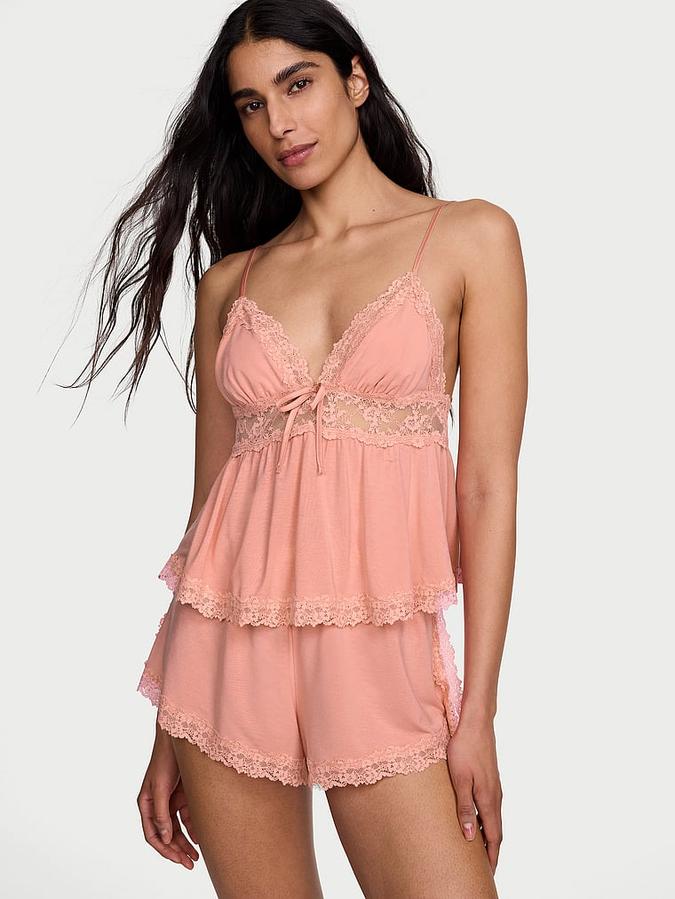 SoSoft&trade; Modal Lace-Trim Cami & Shorts Set