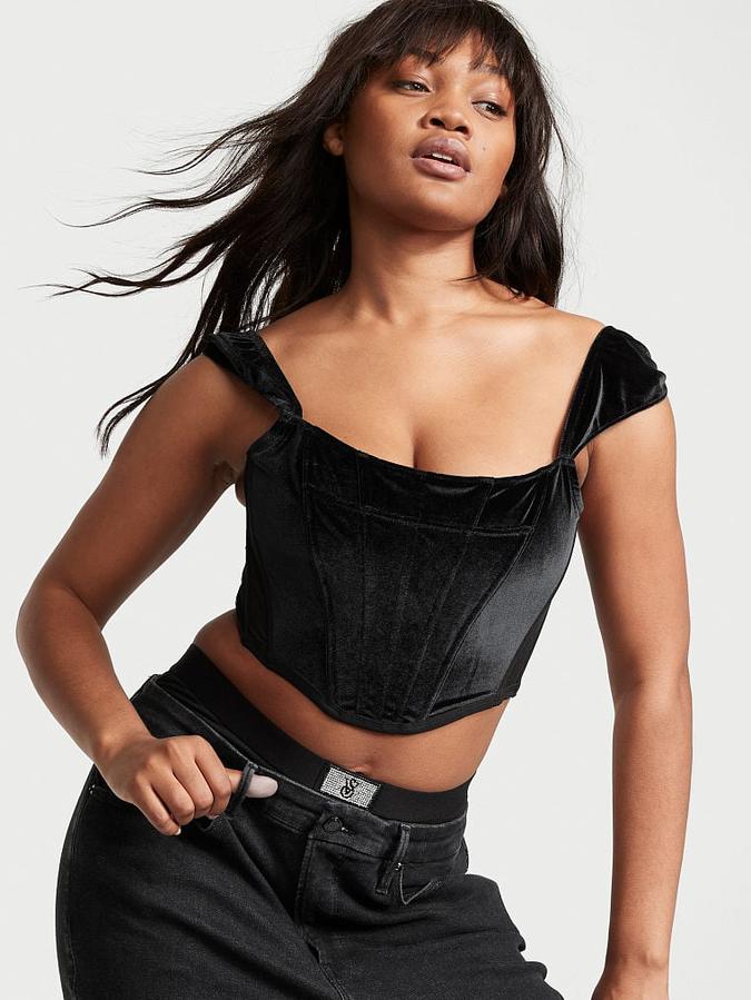 Velvet Corset Top image number 4