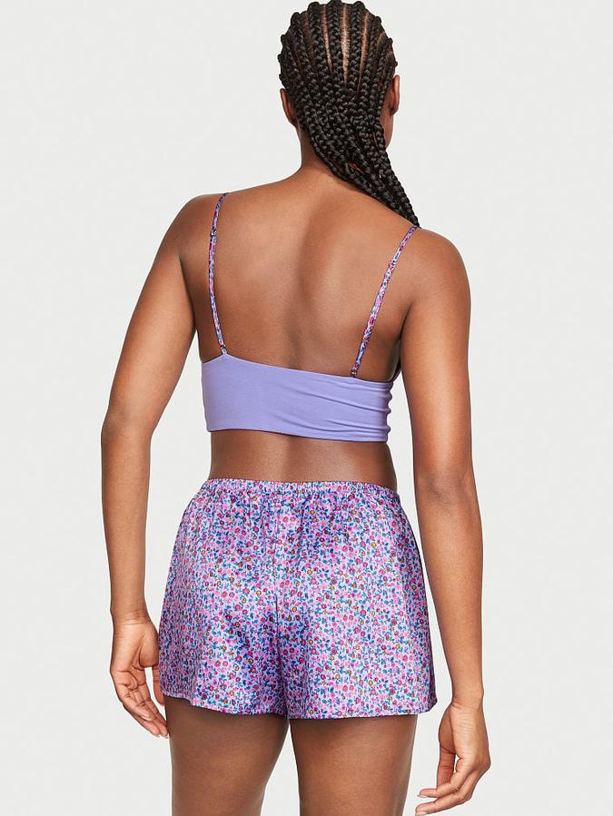 Modal Cami Top and Satin Short Set image number 1