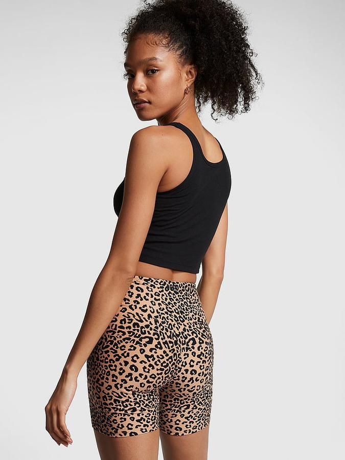 6" Cotton High-Waist Biker Shorts image number 1