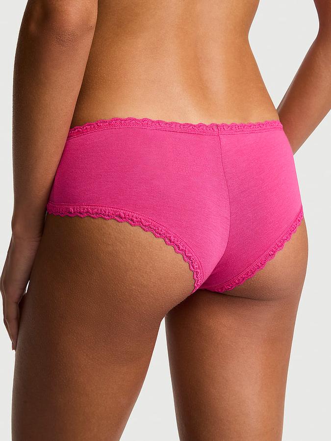 Cotton Lace-Waist Cheeky Panty
