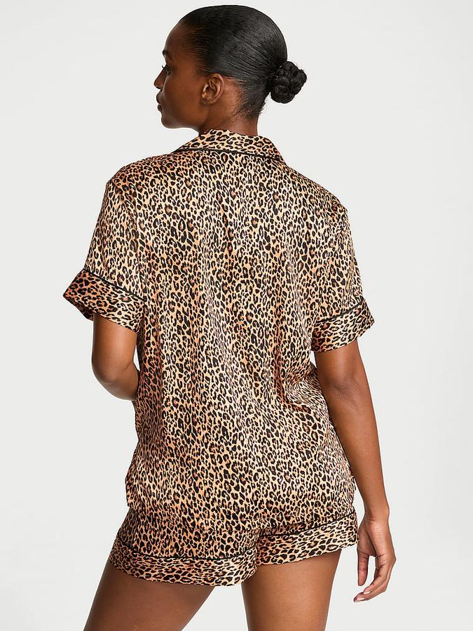 Glazed Satin Short Pajama Set