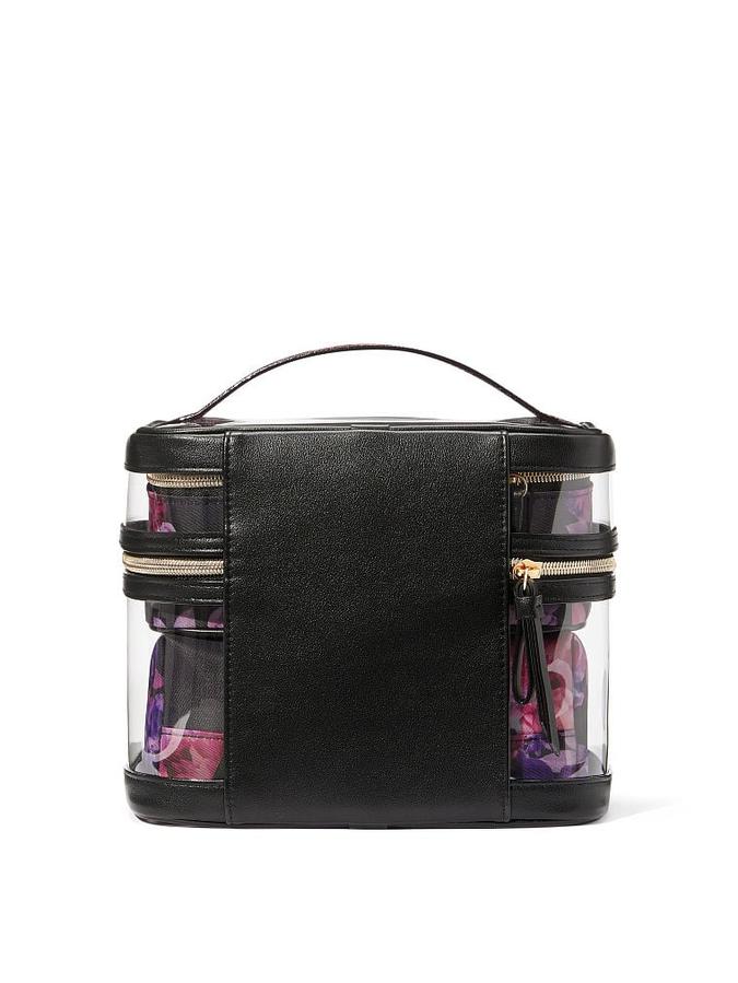 The Victoria 4-in-1 Train Case Purple Floral Purple Floral image number 1