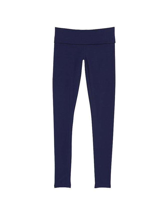 Cotton Mid-Rise Foldover Leggings image number 2