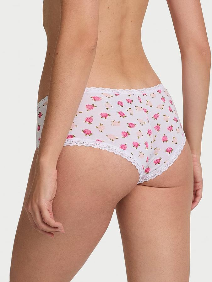 Cotton Lace-Waist Cheeky Panty image number 1