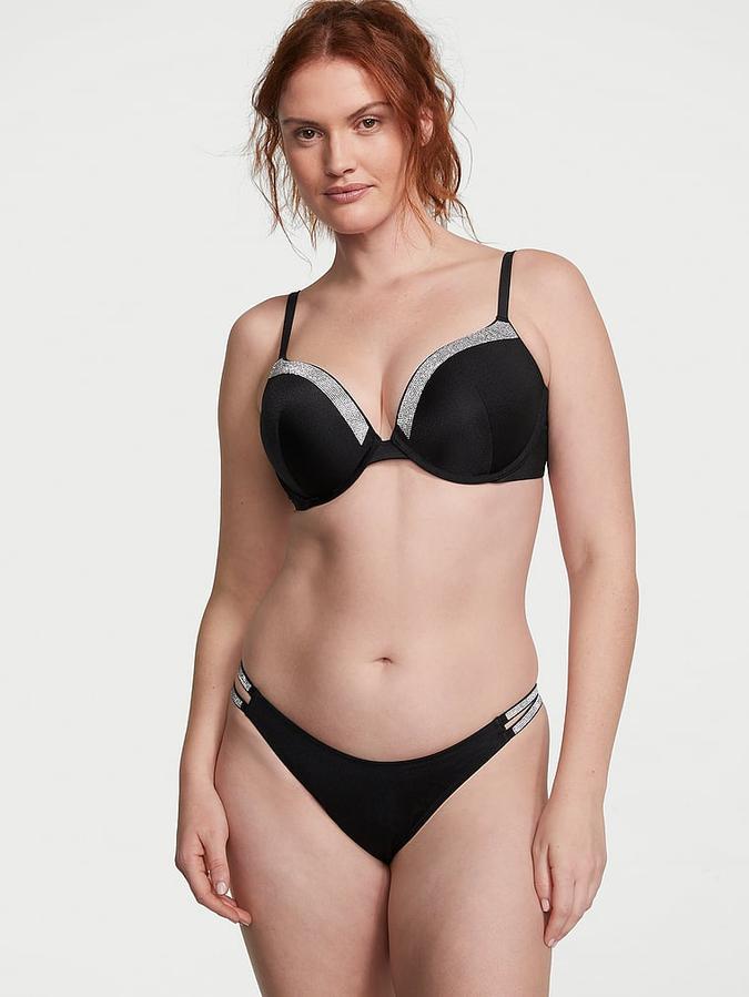 Double Shine Strap Brazilian Bikini Bottom image number 1