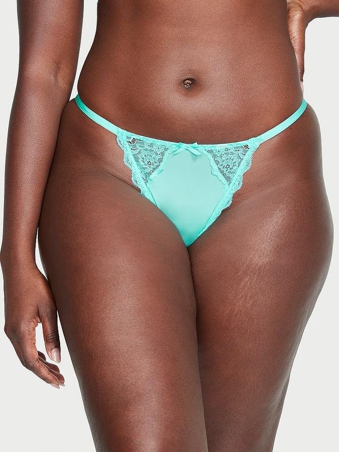Lace-Trim V-String Panty image number 0