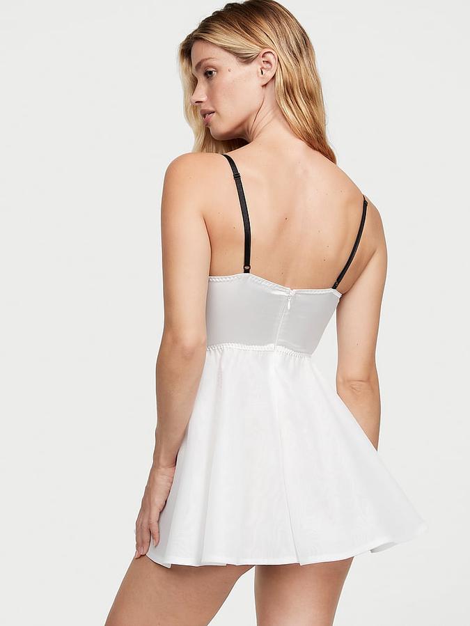 Bow-Topped Bustier Slip Dress image number 1
