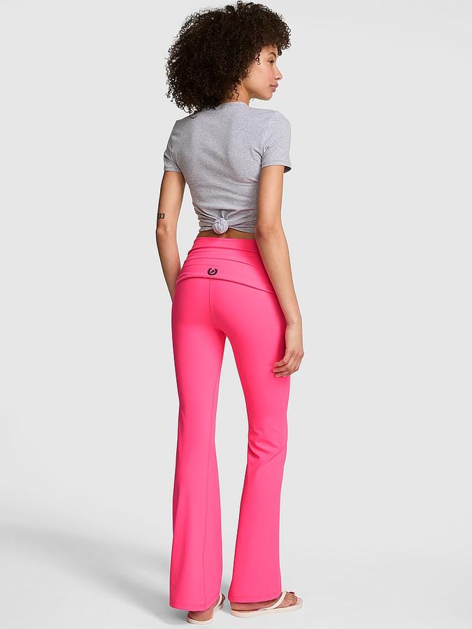 PINK Relay? Ruched Foldover Flare Leggings