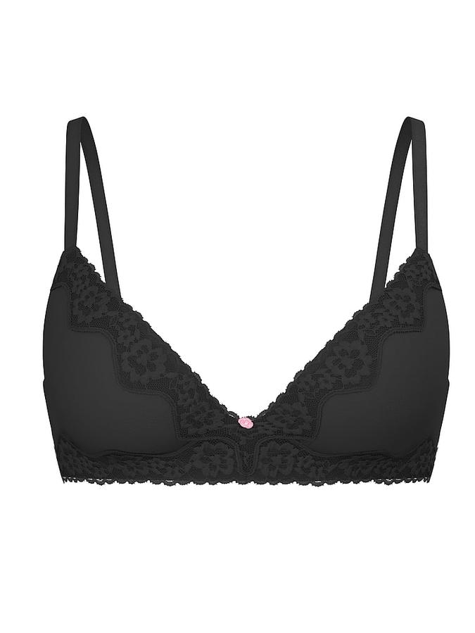 Cotton Shadow Stripe Lightly Lined Wireless Bra image number 2