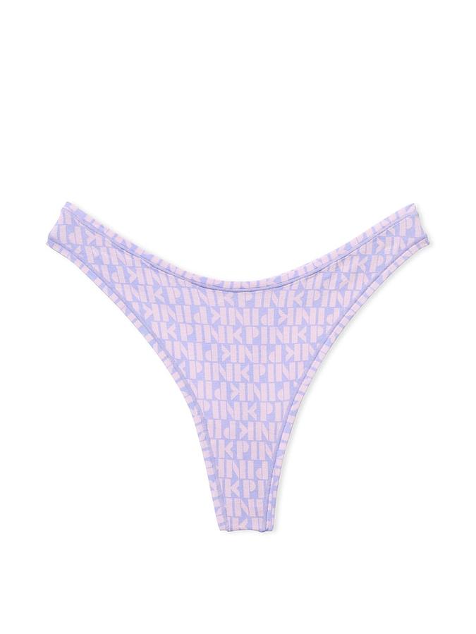 Cotton High-Leg Thong Panty image number 2