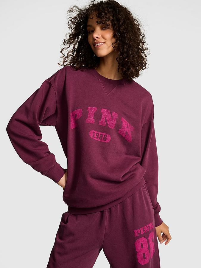 Ivy Fleece Oversized Crew Sweatshirt