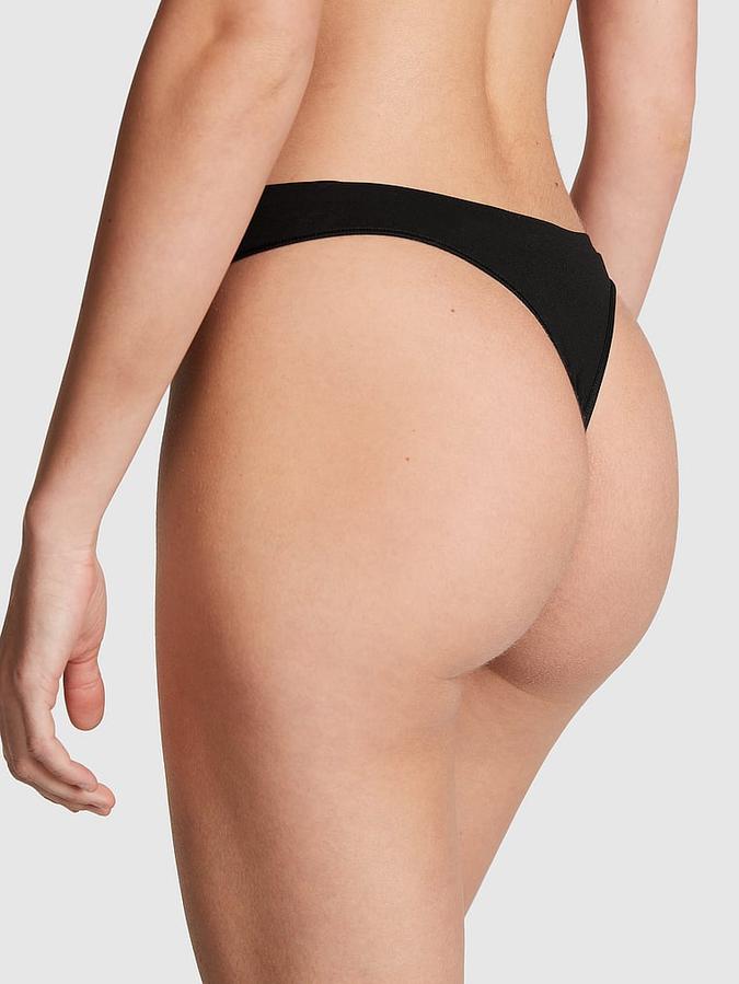 Seamless High-Leg Thong Panty image number 1