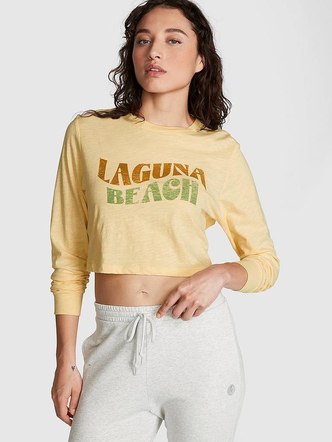 Premium Cotton Cropped Long-Sleeve T-Shirt image number 0