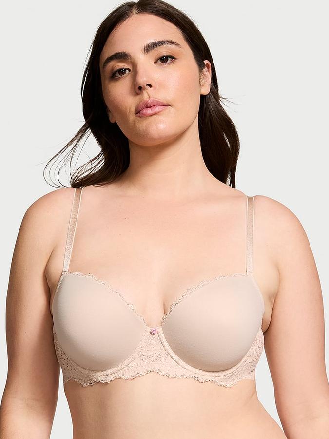 Smooth & Lace Lightly Lined Classic Coverage Demi Bra image number 0