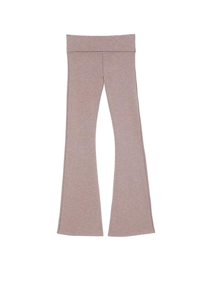 All-Day Cotton Foldover Flare Leggings image number 2