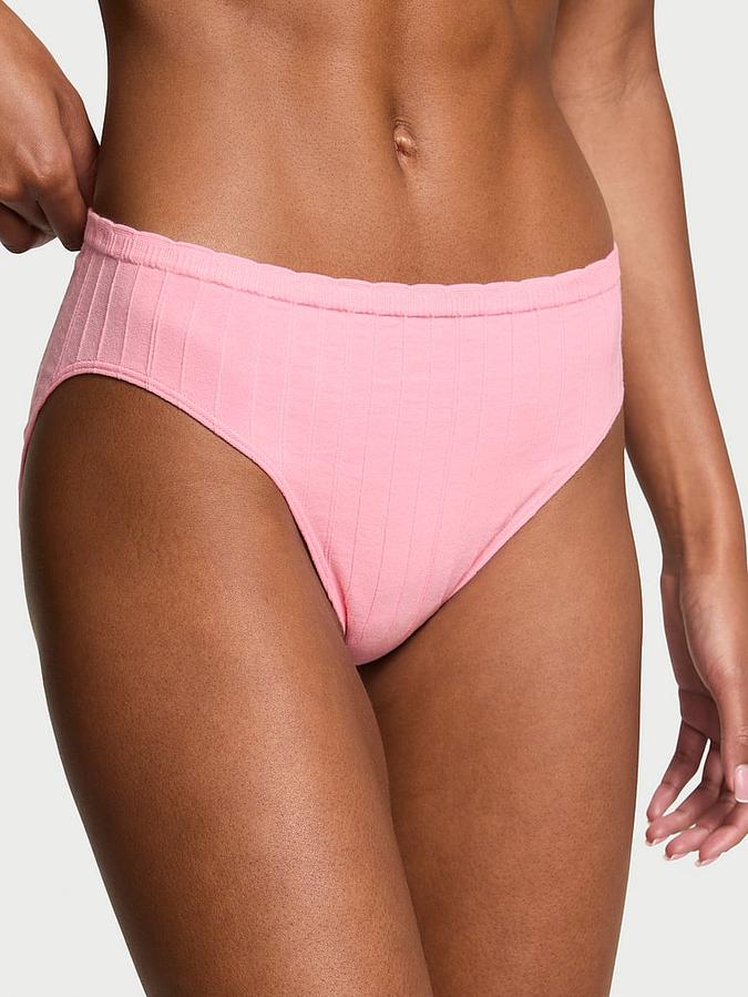 Stretch Cotton Rib Brief Panty image number 0