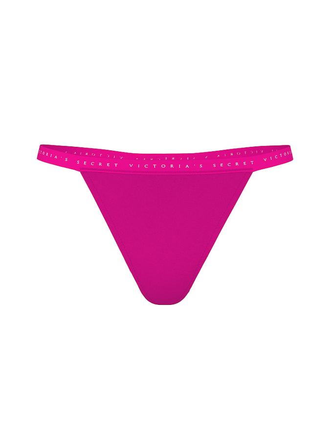 Stretch Cotton V-String Panty image number 2