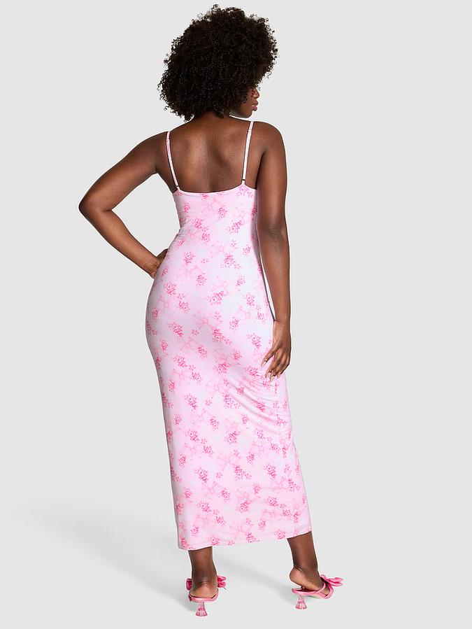 PINK x LoveShackFancy Modal Midi Dress image number 1